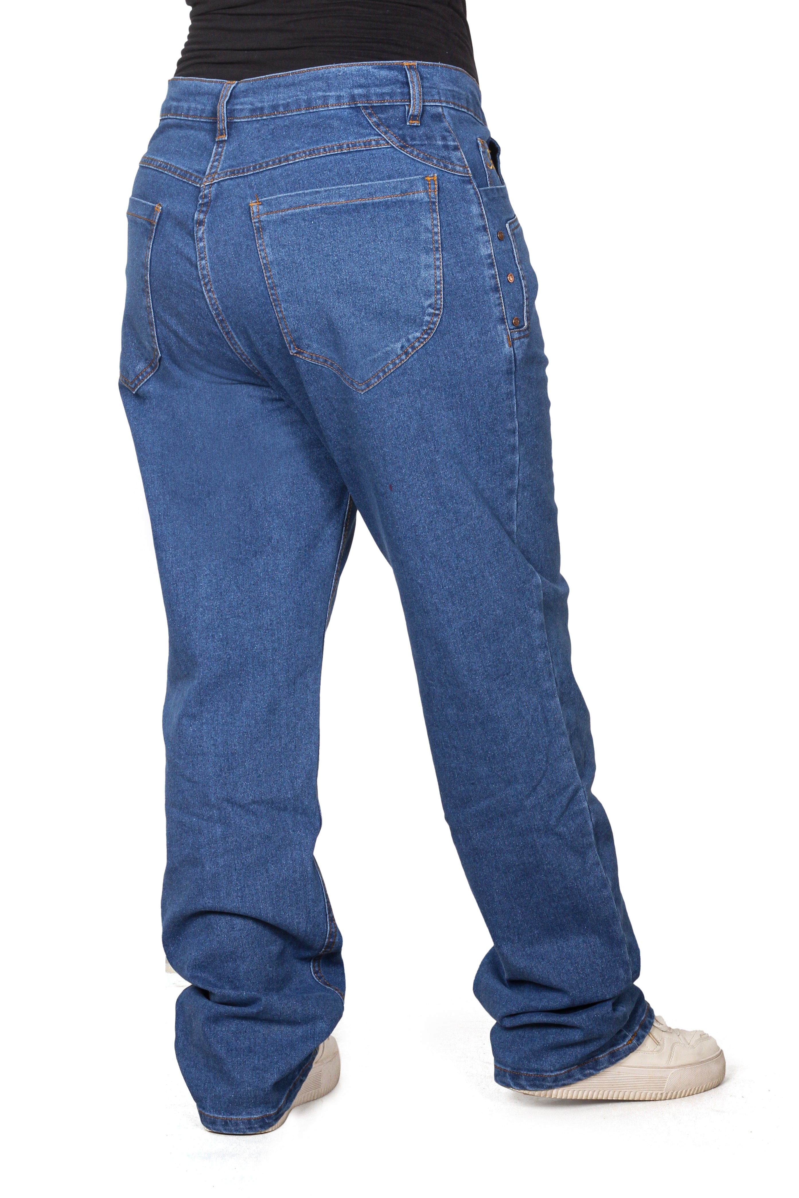 Premium High-Waisted Classic Blue Jeans